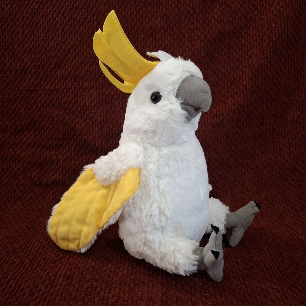 Wild Republic Cockatoo Realistic Plush Parrot Bird Soft Toy Stuffed Animal K&M